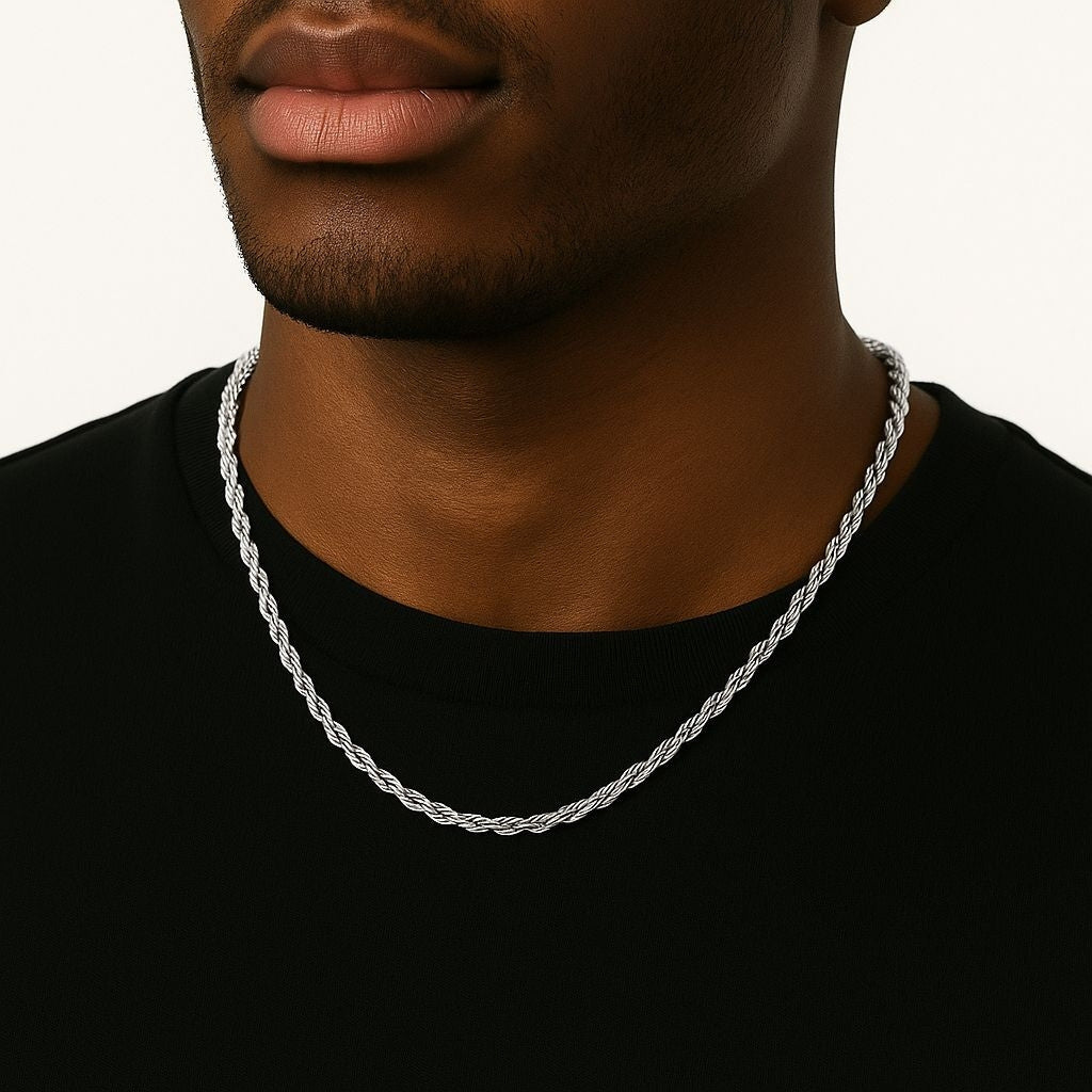 Clean Rope Chain White Gold (3mm)