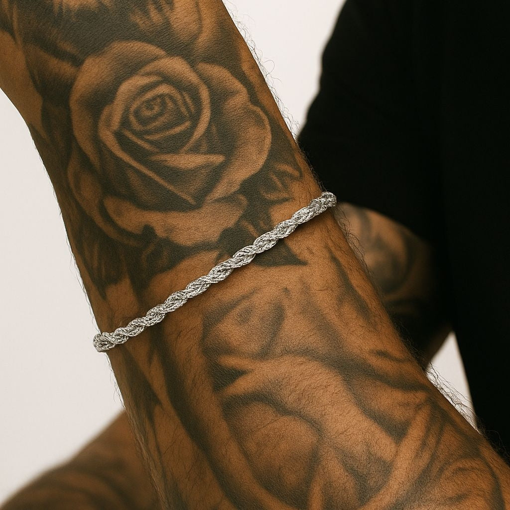 Clean Rope Armband Silver