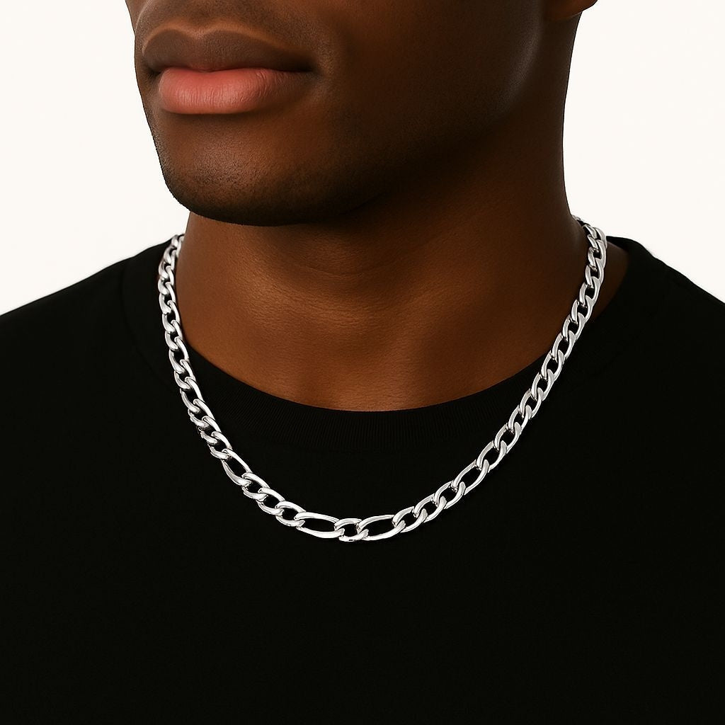 Clean Figaro Chain 18K Gold Plated