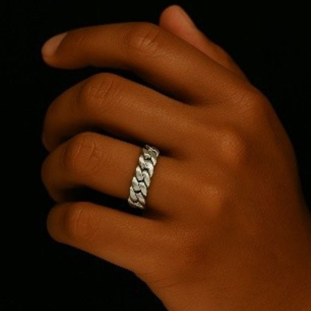 Clean Cuban Ring (25mm x 5mm) 18K Gold Plated