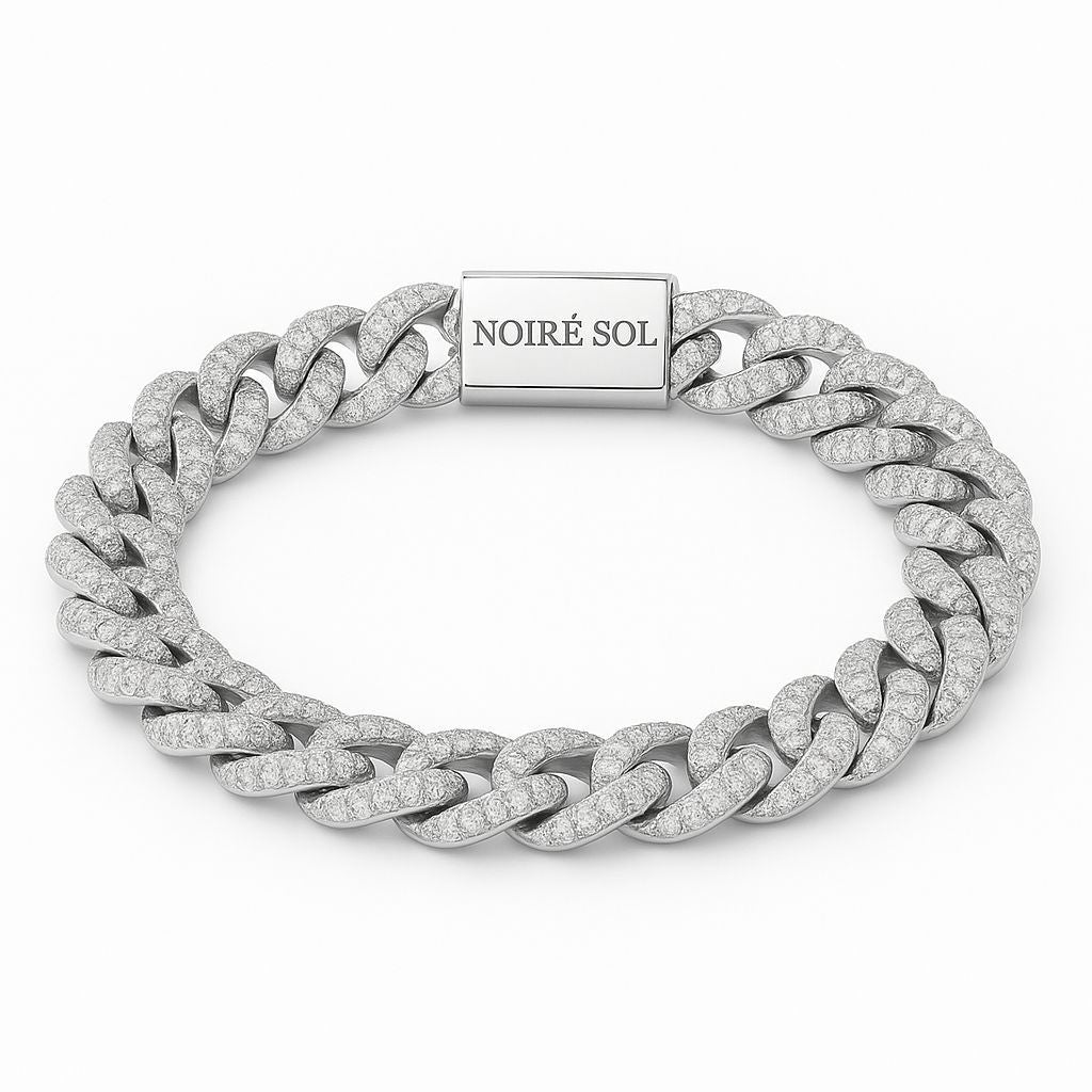 Iced out Cuban Bracelet (12mm)